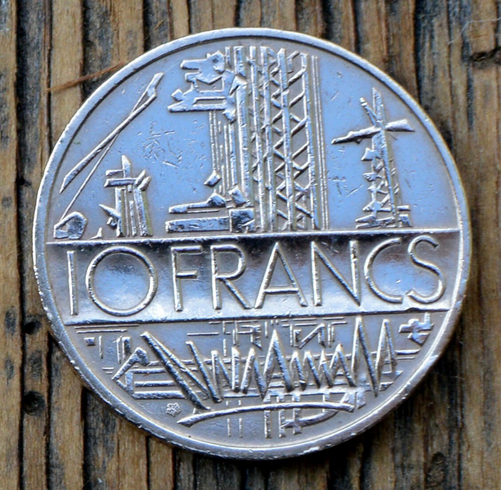 France 10 Francs 1977 Coin Position B