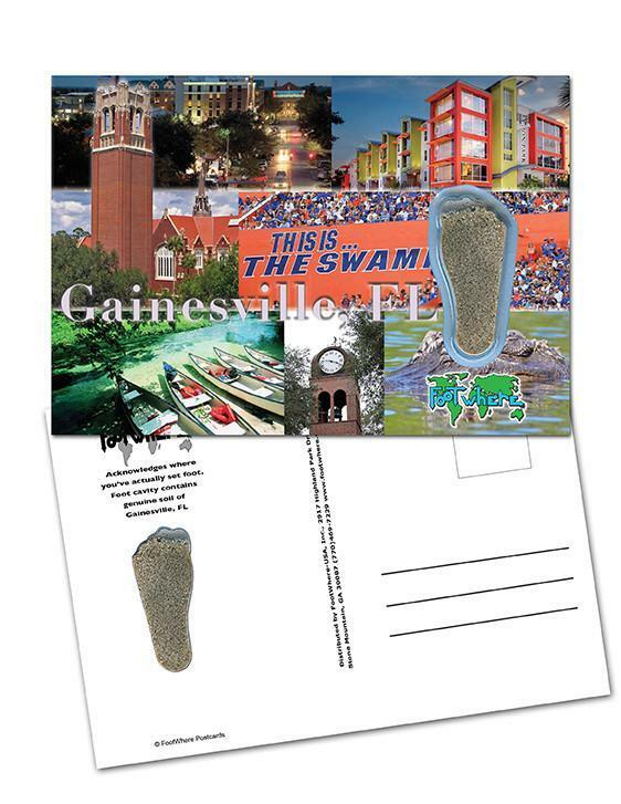 Gainesville, FL FootWhere® Souvenir Postcard