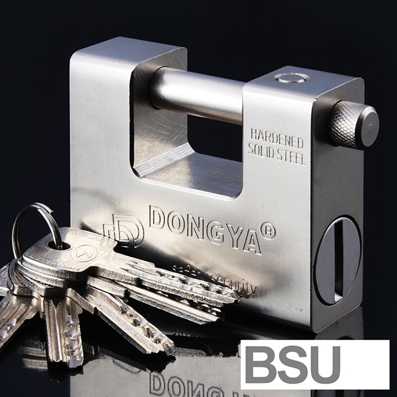 74/84m/94mm Lock Rectangular Beam Anti-theft Padlock Security Door Padlock 5 Key