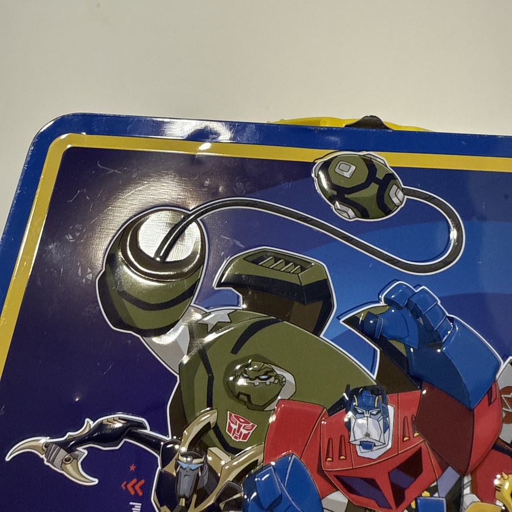 2008 Hasbro Transformers Animated Metal Lunch Box
