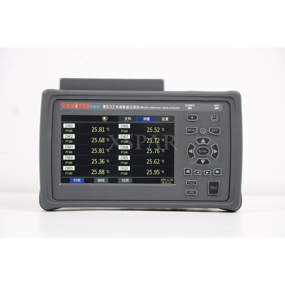 WS32 10CH Temperature Recorder Data Analyzer for Thermocouple Voltage Current