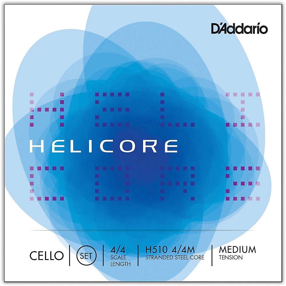 D'Addario Helicore Series Cello String Set 4/4 Size Medium