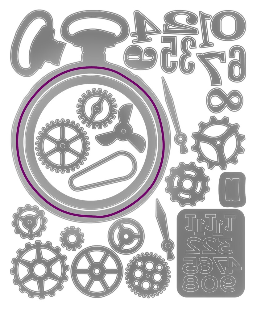 Sizzix Thinlits 29pc Vault Watch Gears #666603 Retail $20.99 by Tim Holtz