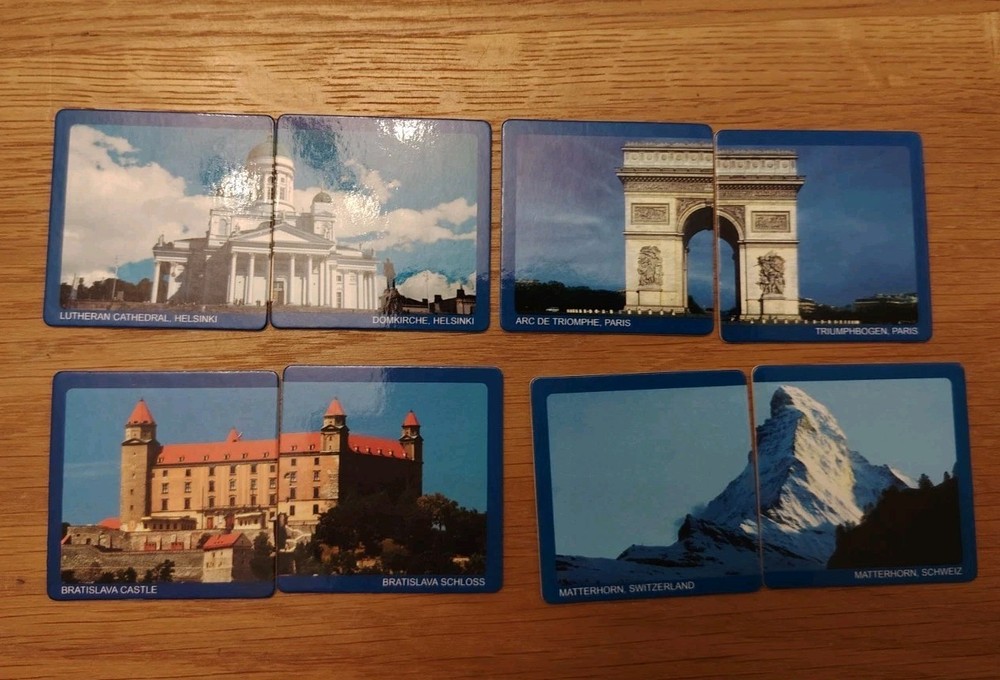 Brain Game Memory Card Game Famous Landmarks Readers Digest