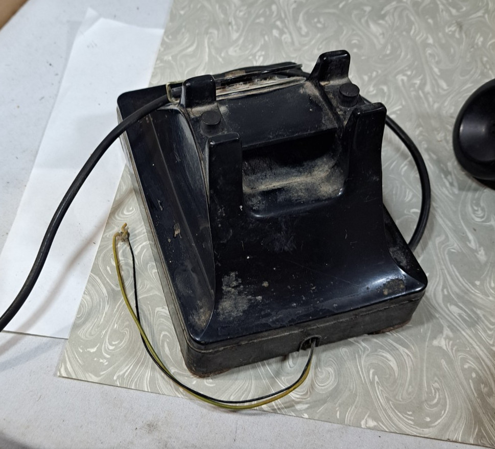 Black Rotary Phone - Hardwired - Bell Systems As Is Untested