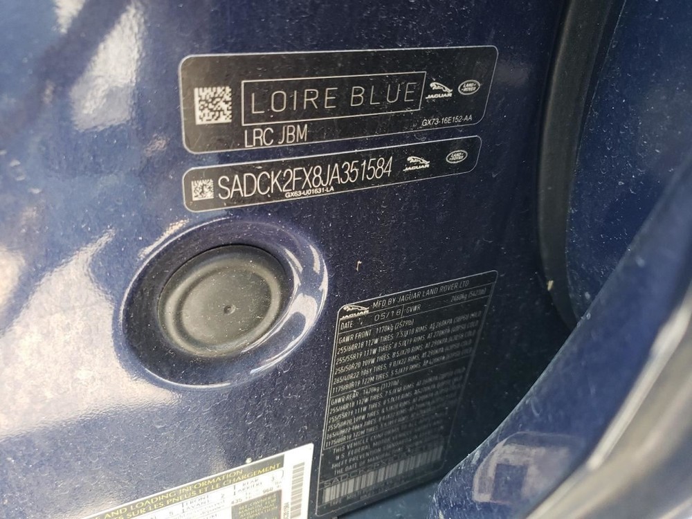 F-PACE 2018 Glove Box 4782977