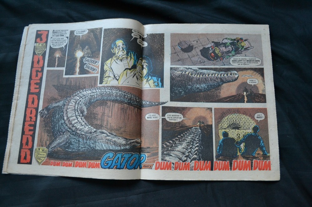 2000AD Comic Issue Prog #384 22/09/84 September 22nd 1984 Dredd vs Gator