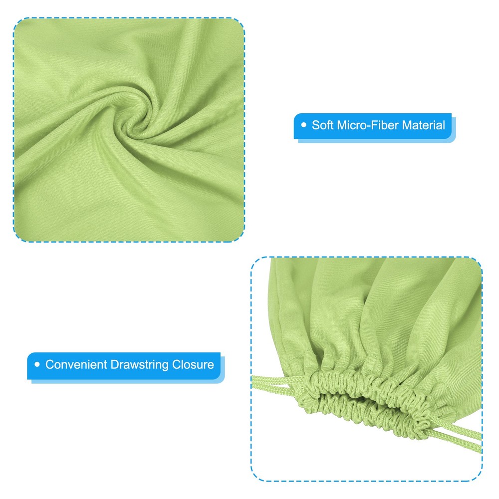 Ski Goggle Bag, 3 Pack Microfiber Snow Goggles Case Sleeve, Green