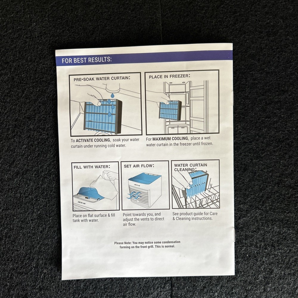 BLAUX Ultra Desktop Portable AC unit with 3 Speed Fan & Mist Function! NEW