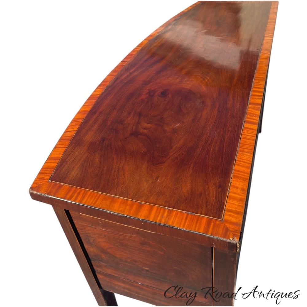 Antique Brandy board server mahogany inlaid Hepplewhite sideboard