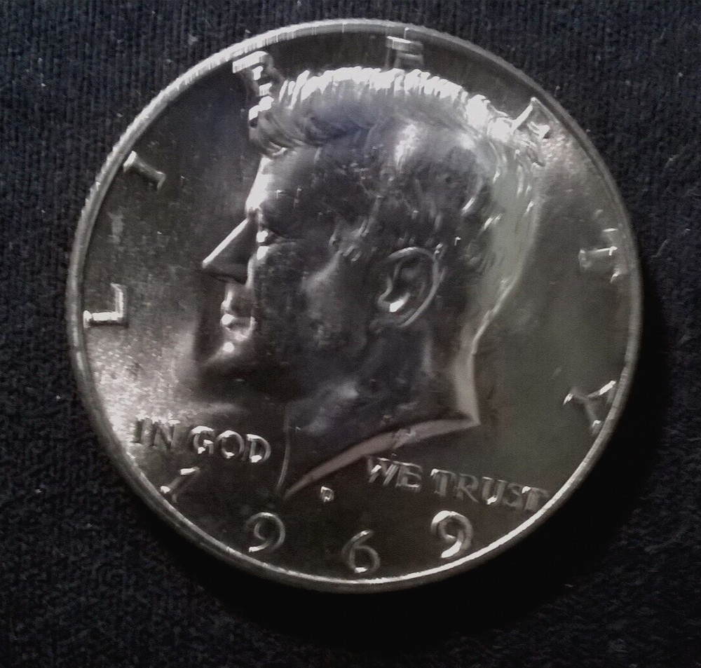 1969-D Kennedy half dollar - BU - 40% Silver