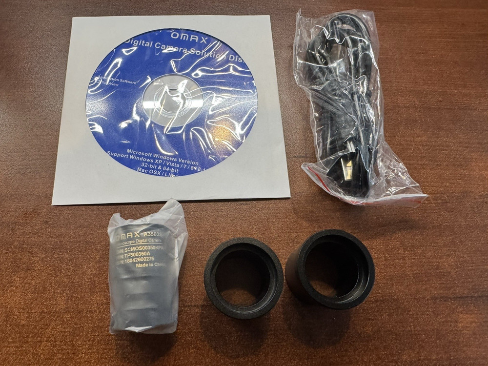 OMAX A3503S 640x480 USB Digital Microscope Camera Compatible with Windows XP/10
