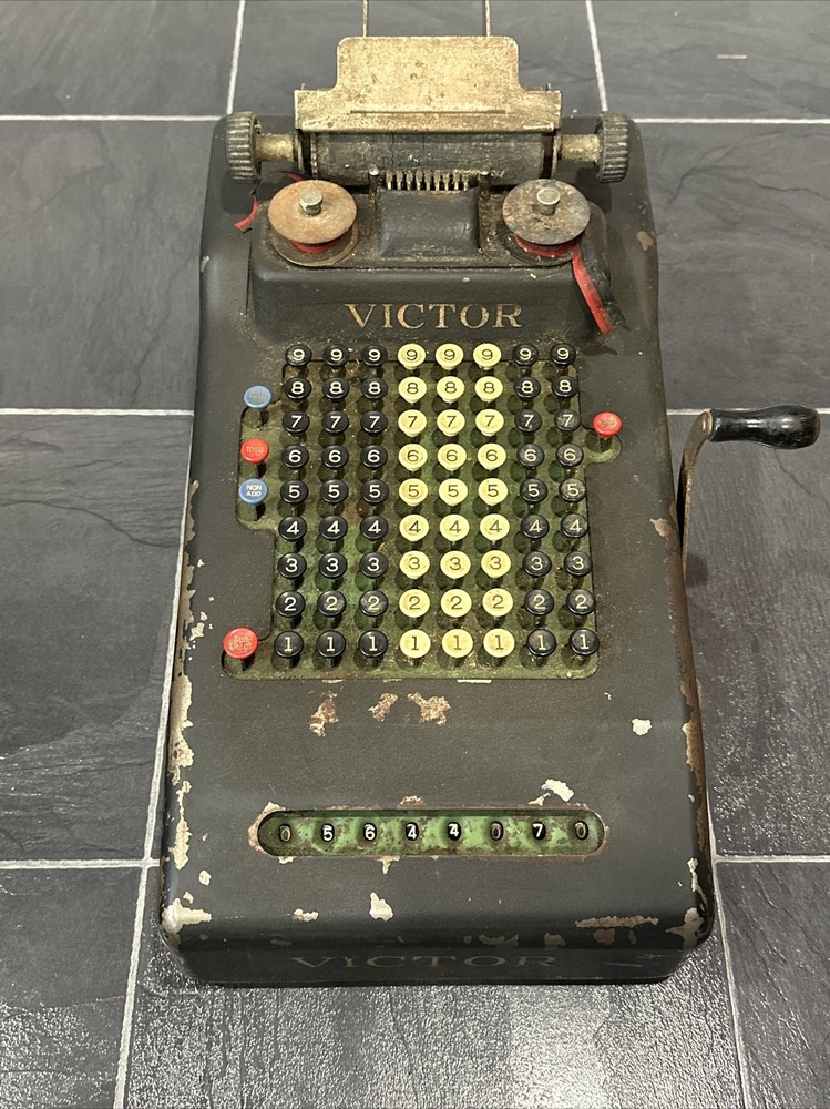 VICTOR Adding Machine Cash Register 1920s Antique