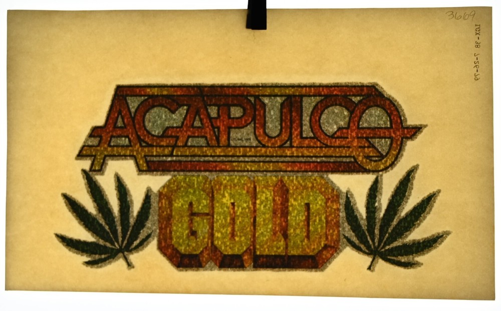 Authentic VINTAGE "Acapulco Gold"  Transfer Iron On
