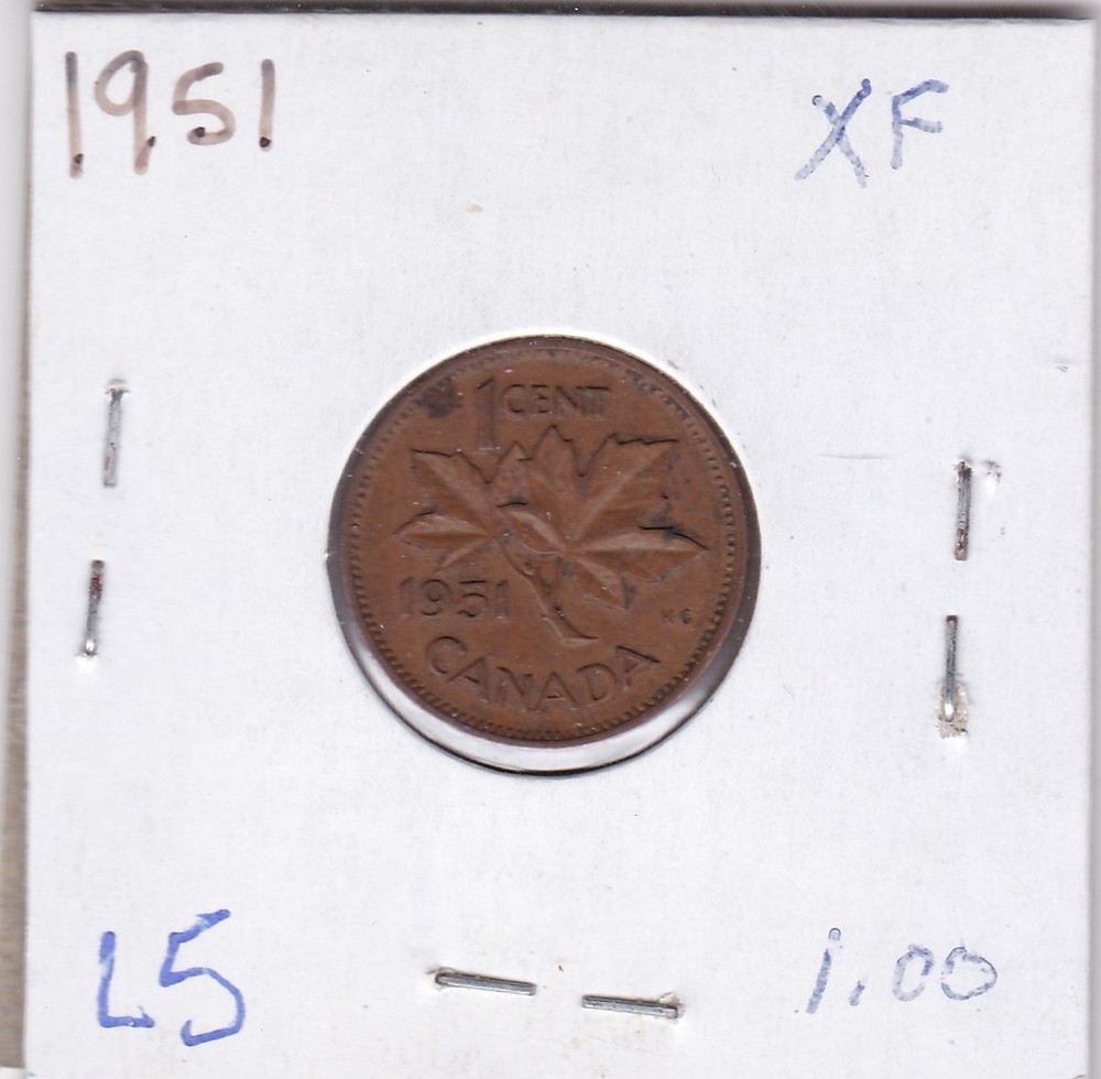 1951 Canada One Cent L5