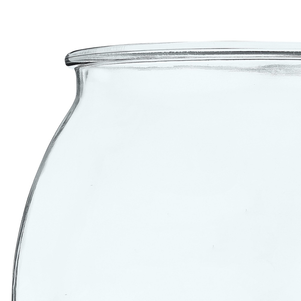 Footed Glass Fishbowl 1 Gallon