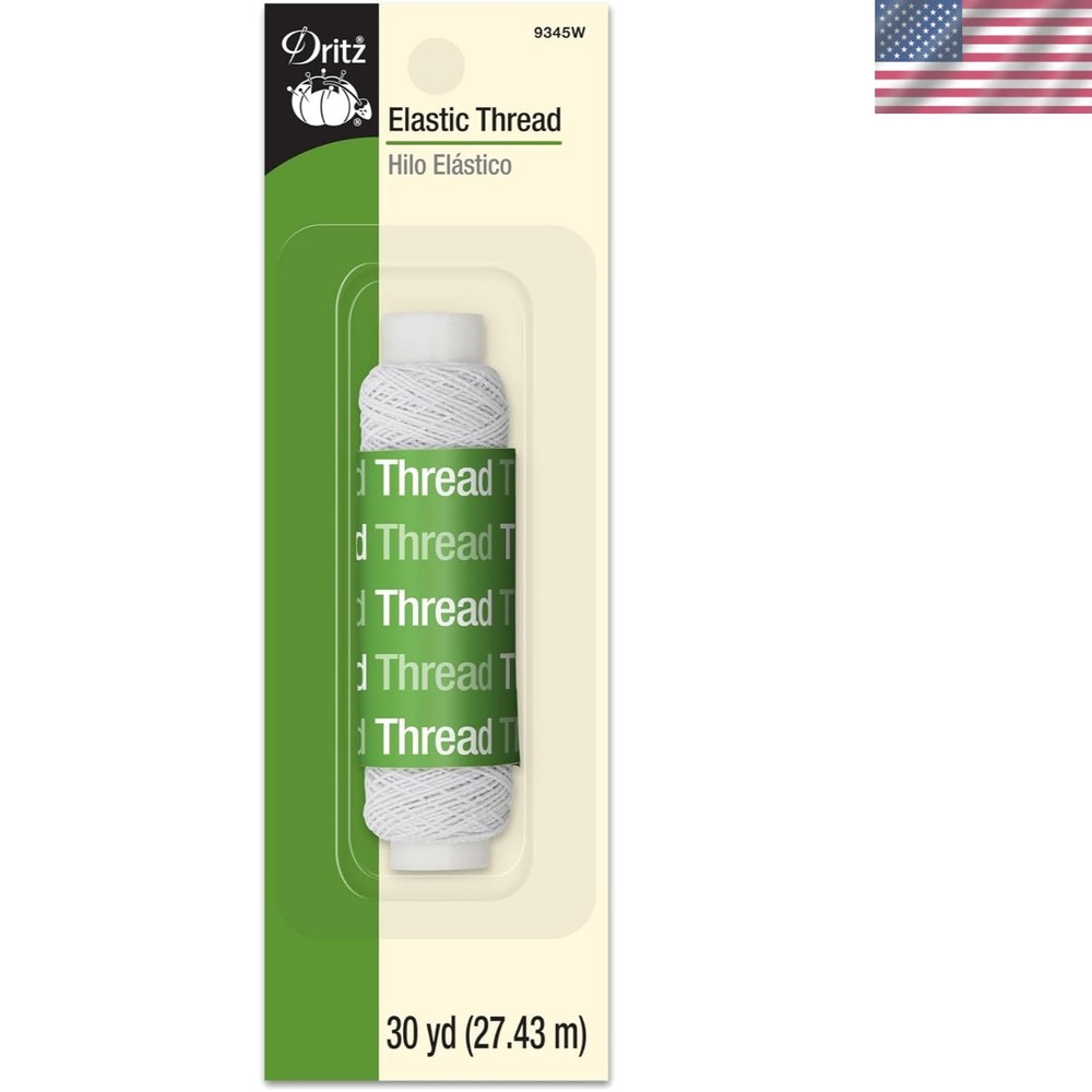 30 Yards Elastic Sewing Thread White
