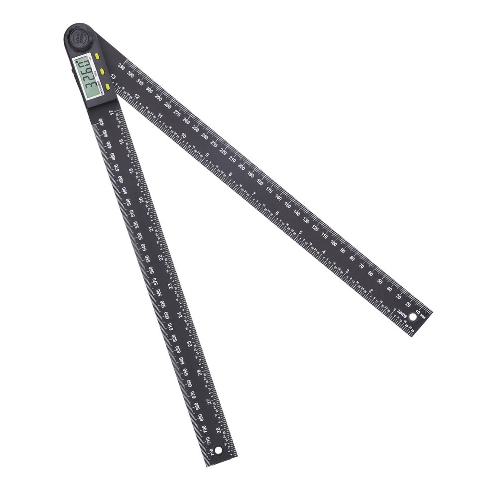 Electronic Angle Ruler LCD Digital Protractor Angle Finder 0‑300mm 0‑360 Degree