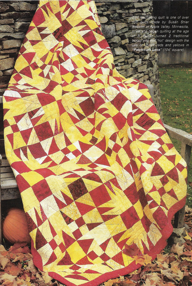 Patchwork Lava Quilt quilting pattern instructions