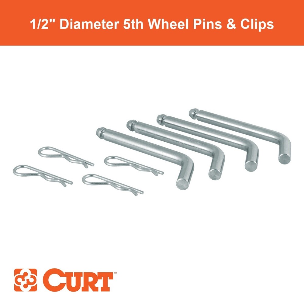 Replacement 5th Wheel Pins & Clips (1/2" Diameter)