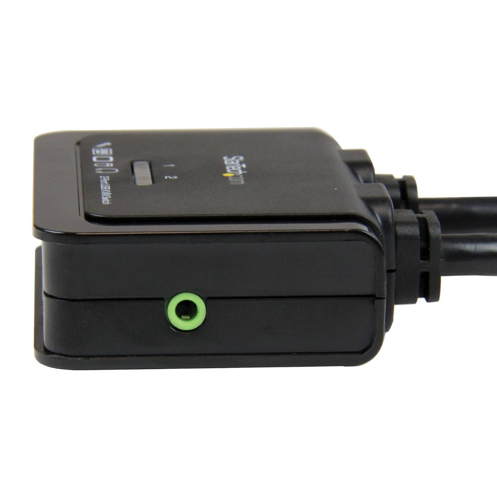 StarTech 2 Port USB HDMI Cable KVM Switch with Audio and Remote Switch USB Power