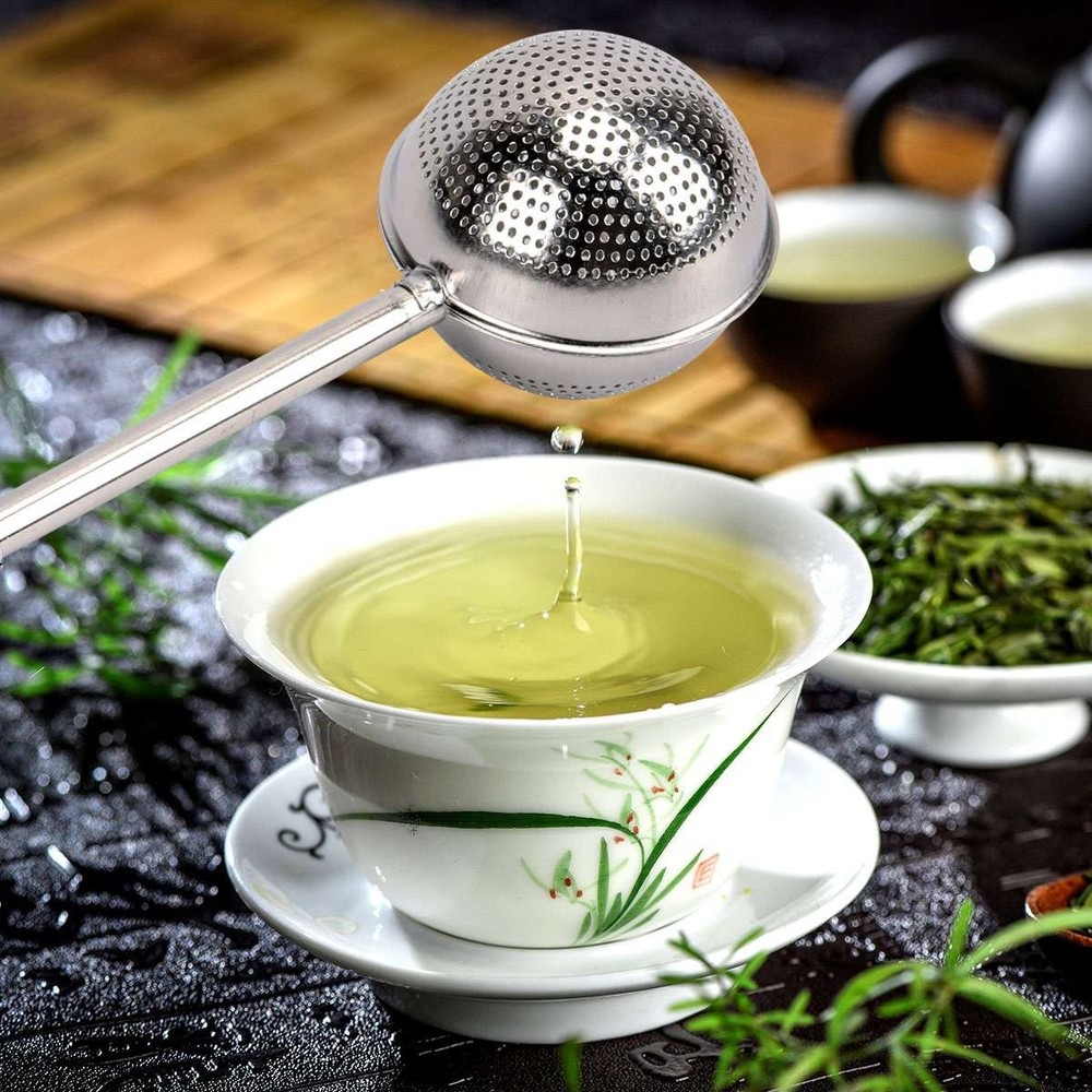 1/2pcs Tea Infuser Ball Mesh Leaf Strainer Filter Herb Steeper Stainless Secure