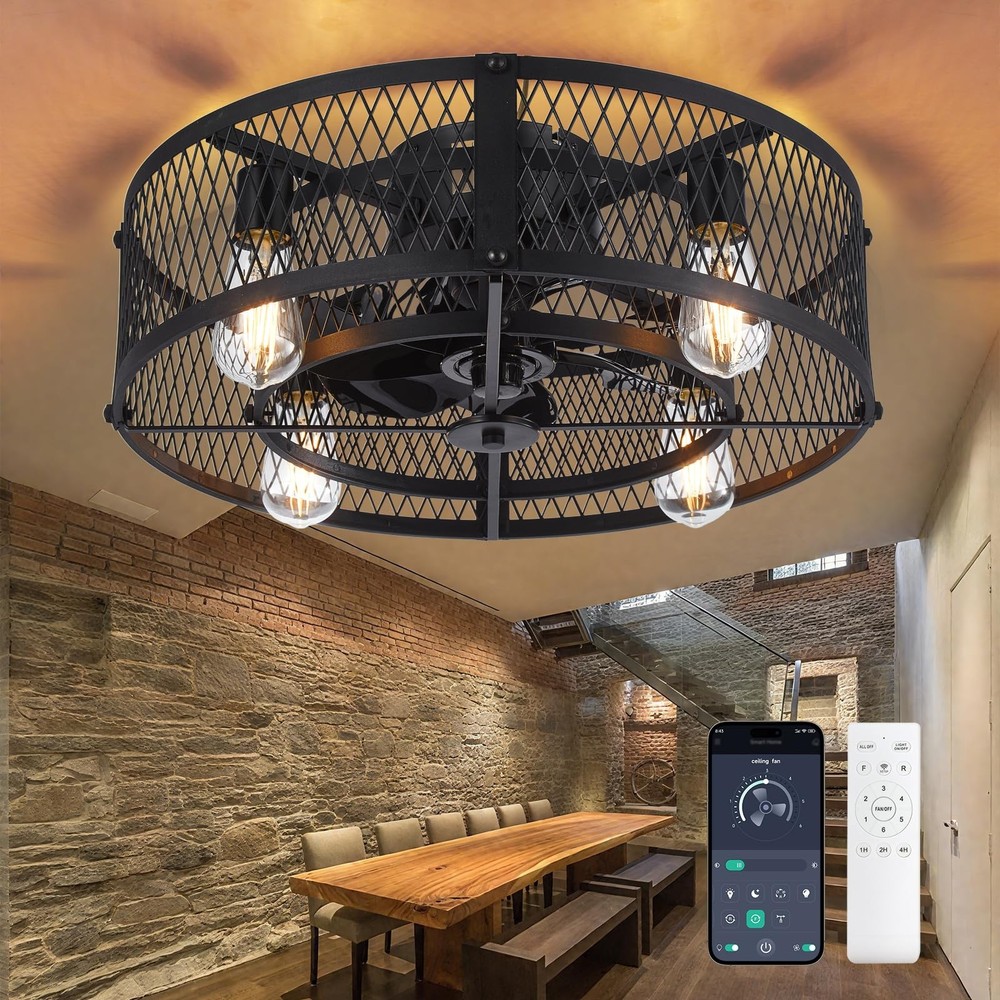 Cool Any Room Fast - 20 Ceiling Fan with Light and Remote Control