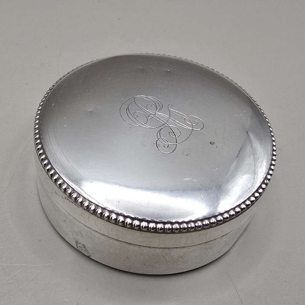 Antique Continental 800 Silver Vanity Box