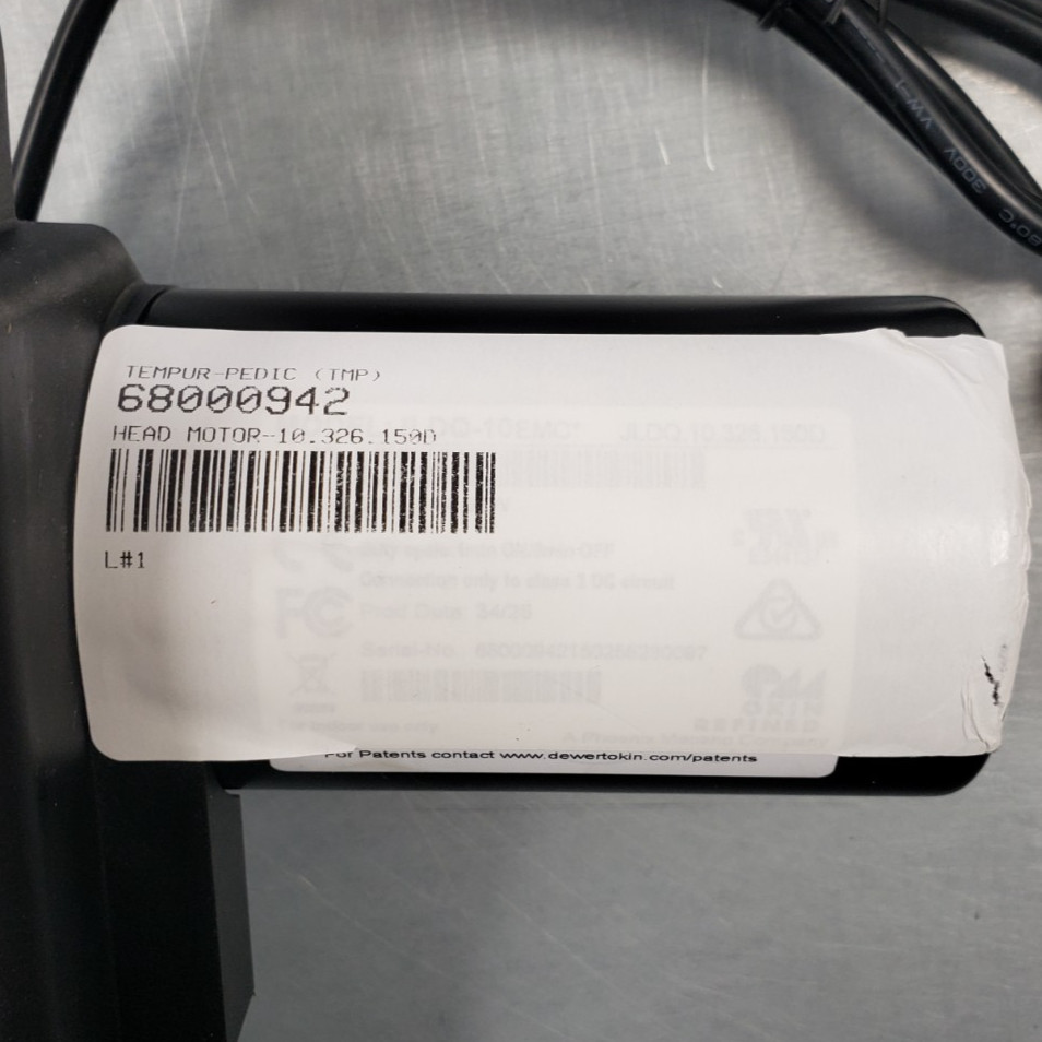 Tempur-Pedic Adjustable Bed Frame Motor 68000942