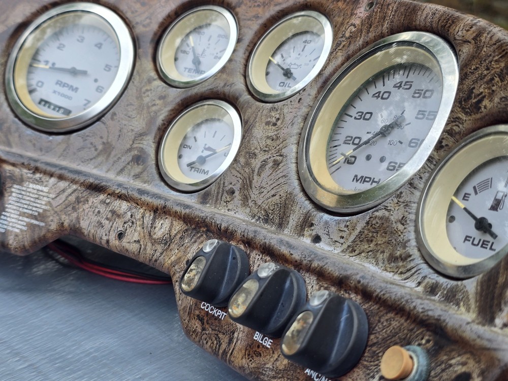 2001 Stingray 190 Complete Instrument Panel, Gauges, Read Description