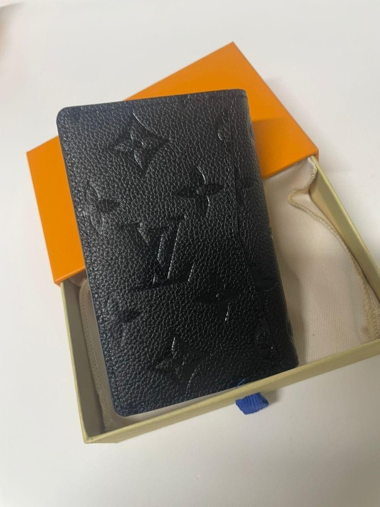 Louis Vuitton Pocket Organizer black Monogram Shadow