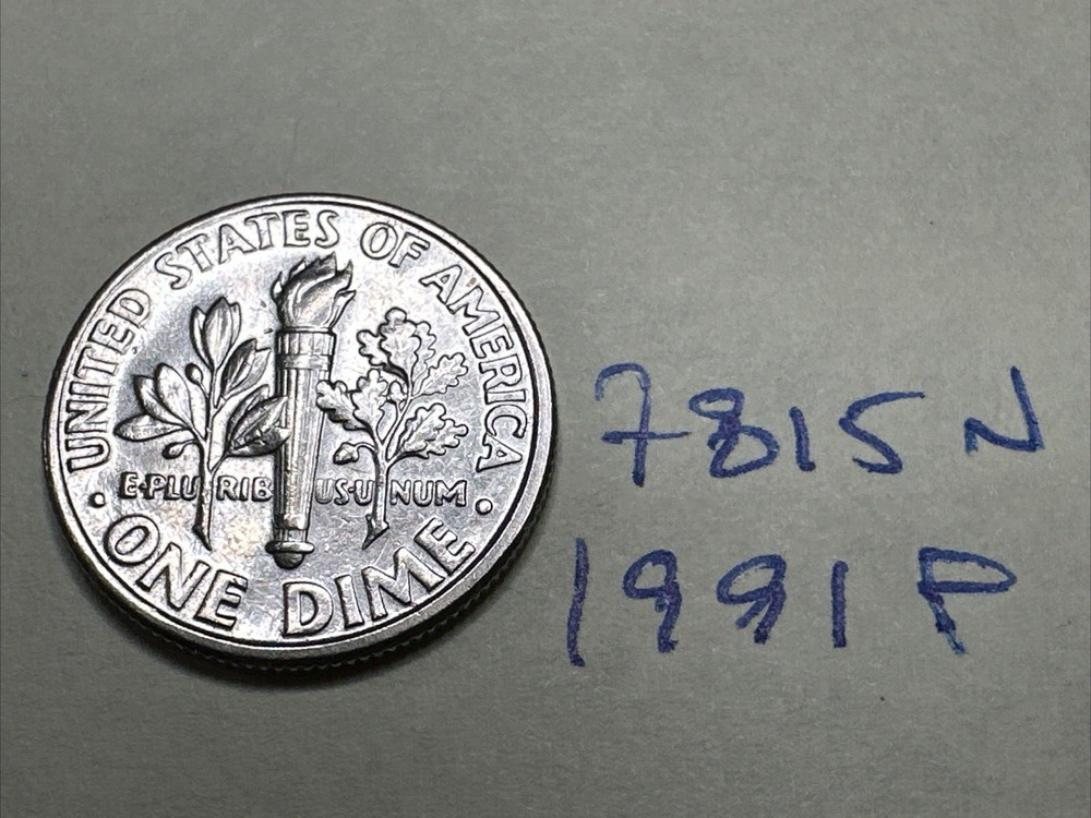 1991 P ROOSEVELT Dime 10C 7815N