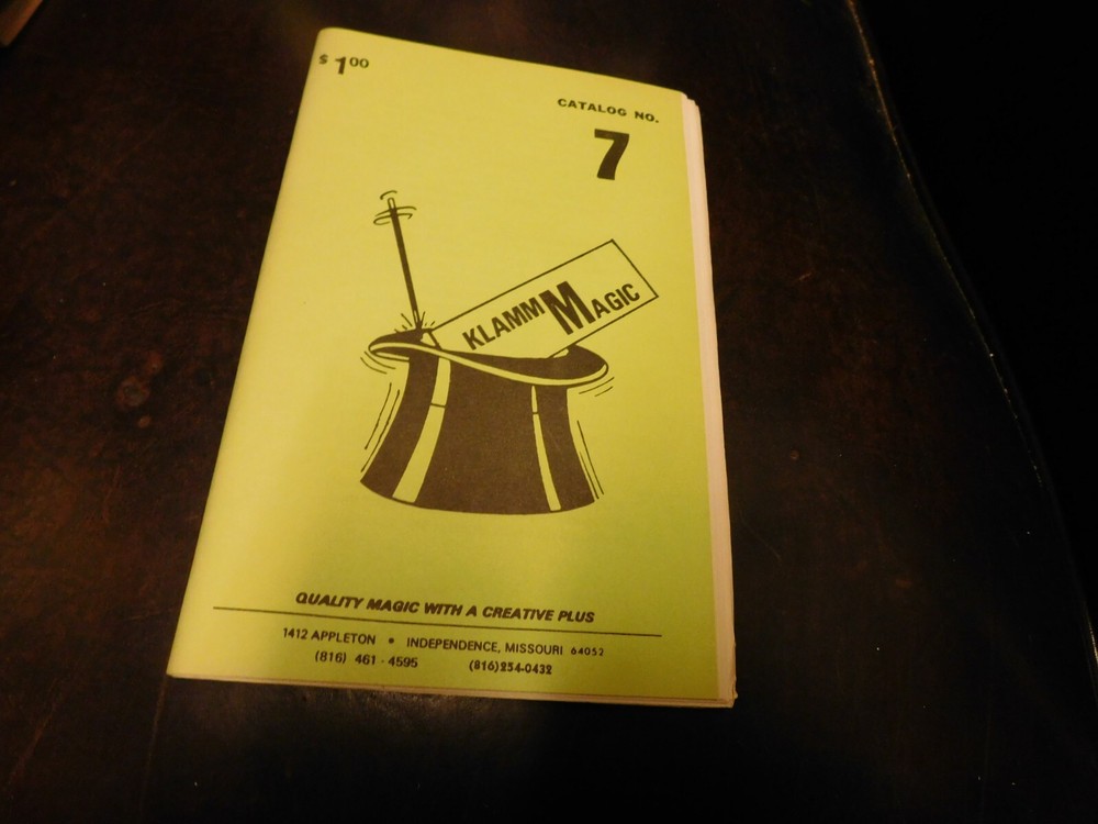 Klamm Magic Magazine Catalog # 7