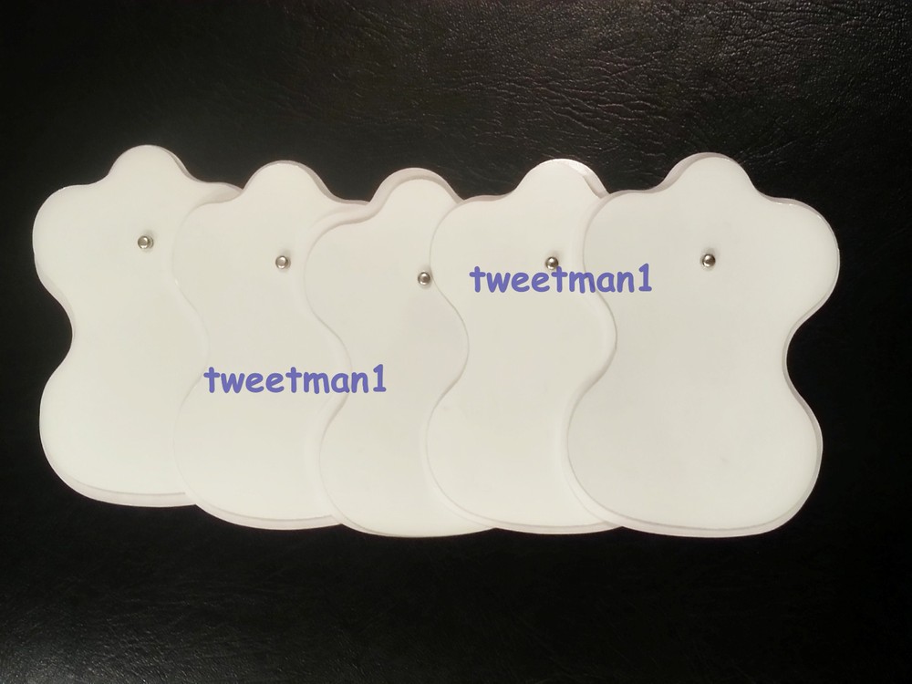 GUITAR SHAPED REPLACEMENT MASSAGE PADS (20) FOR ELECTRONIC PHYSIOTHERAPY TENS