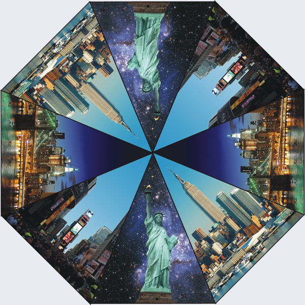 NY Sign Folding Umbrella, Compact umbrella, mini umbrella