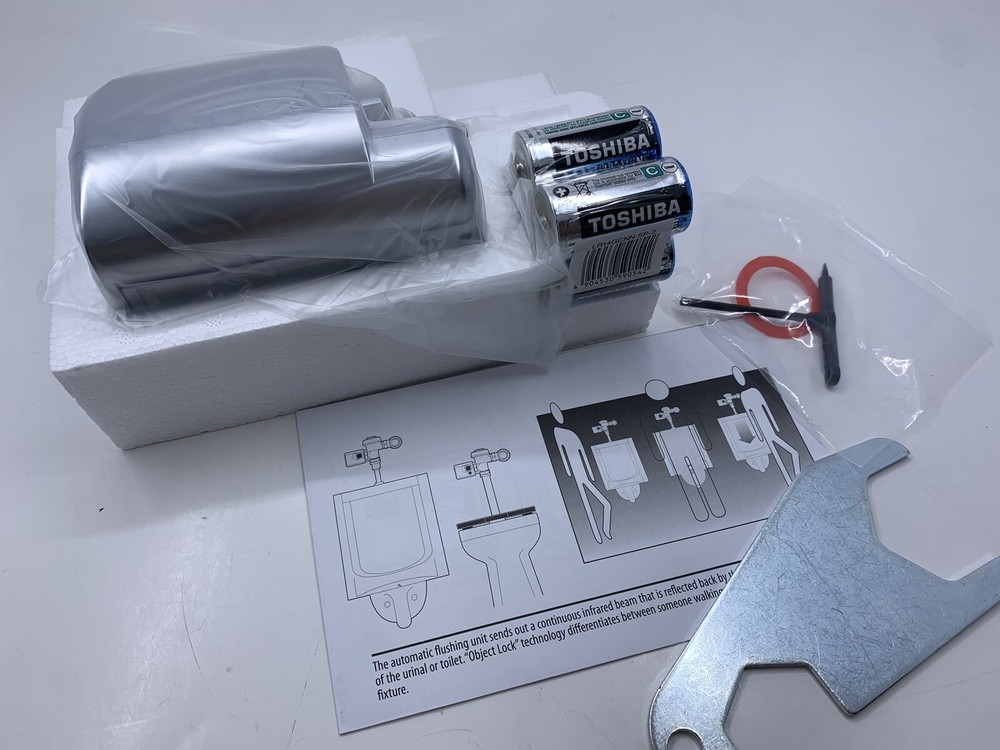 BRAND NEW - Chrome Programmable Automatic Urinal and Toilet Flushing System