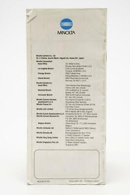 Minolta Lenses Guide