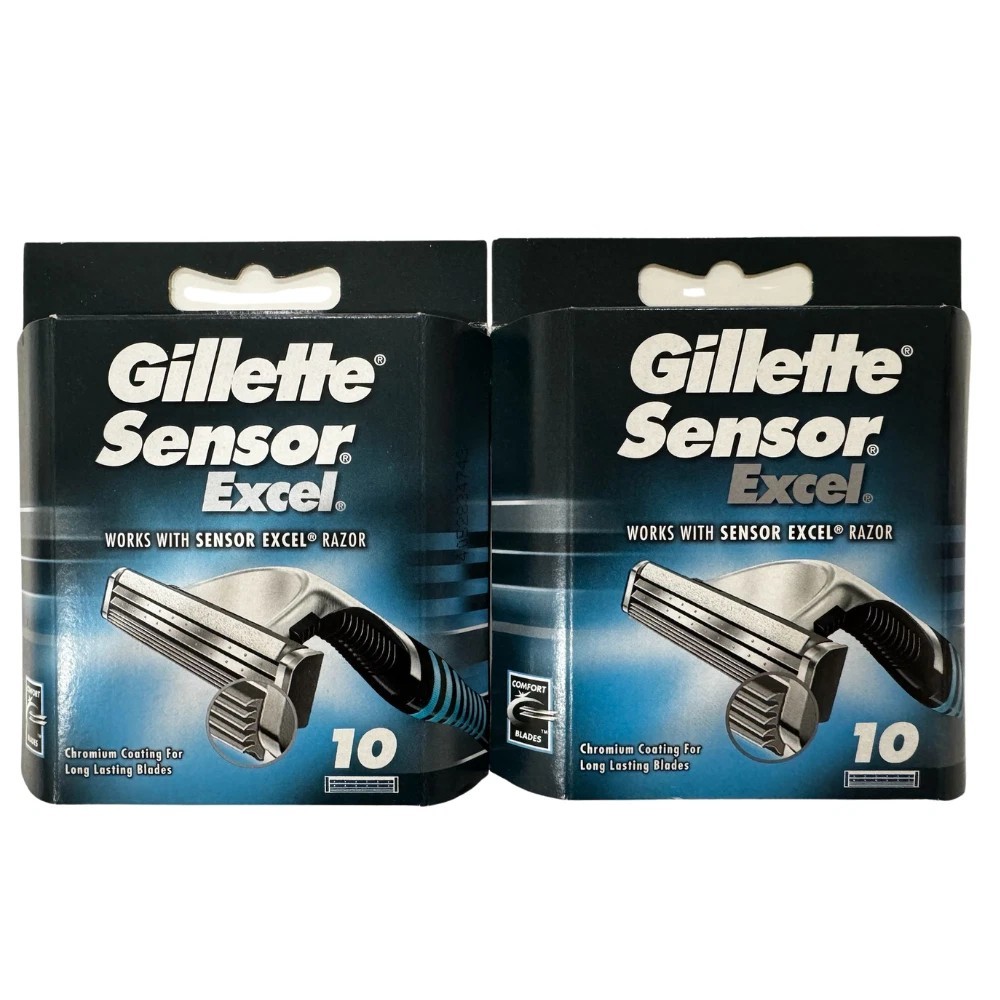 100 Counts-Gillette Sensor Excel Blade Refill Cartridges
