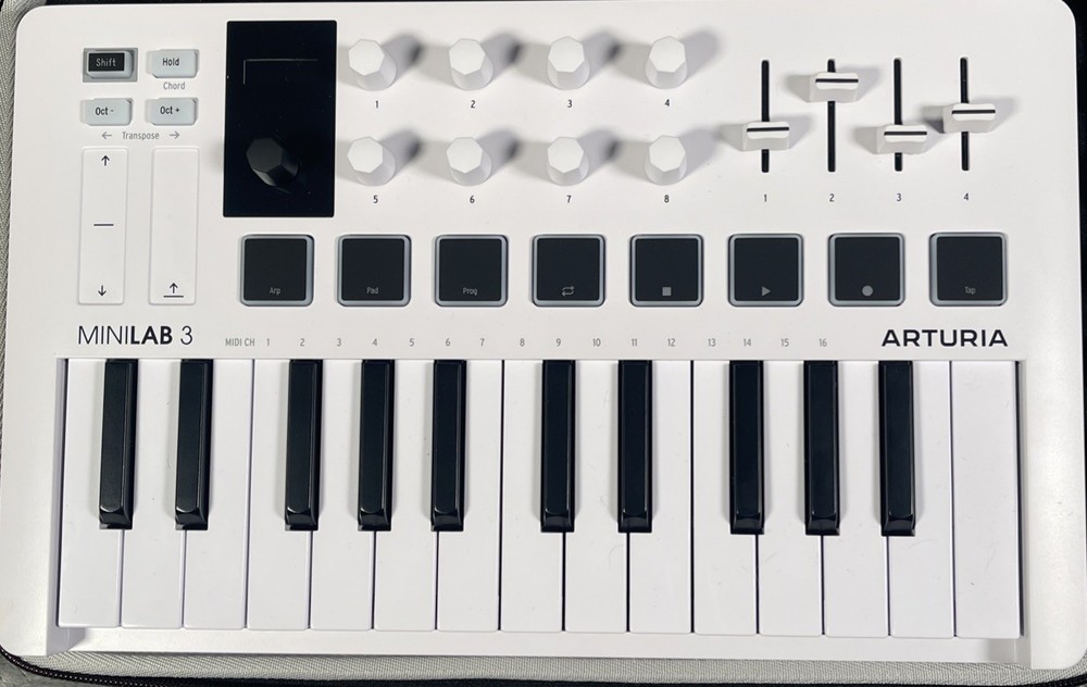 Arturia MiniLab 3 Keyboard Controller (25-Key) - White