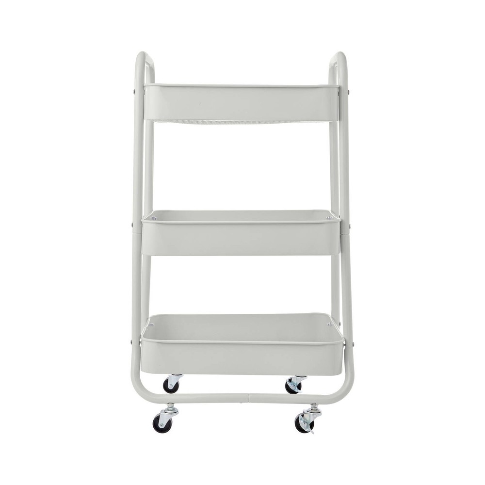Ezy Storage Cool Grey 3 Tier Kozo Utility Trolley