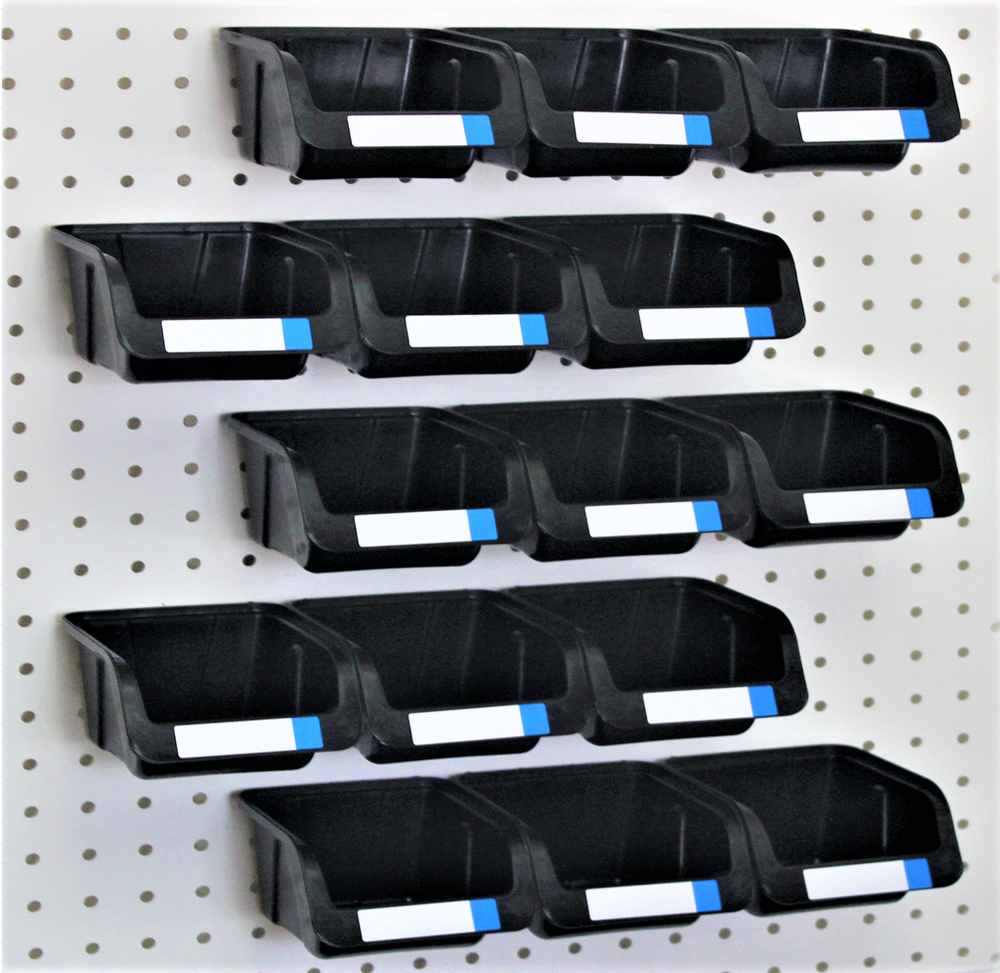 WallPeg Pegboard Bins Storage Bins - Peg Board Bin Assortment PB16