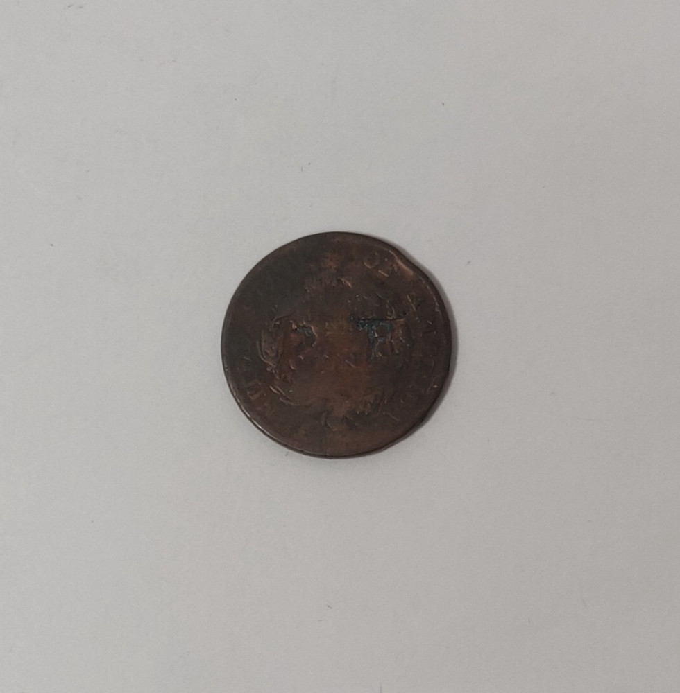 1826 LARGE CENT COUNTERSTAMPED