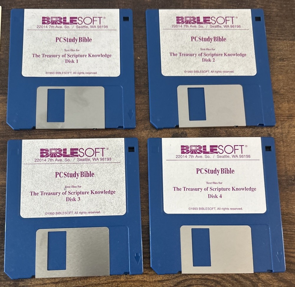 BIBLESOFT PC Bible Study Add-On The Treasury of Scripture Knowledge DOS Windows