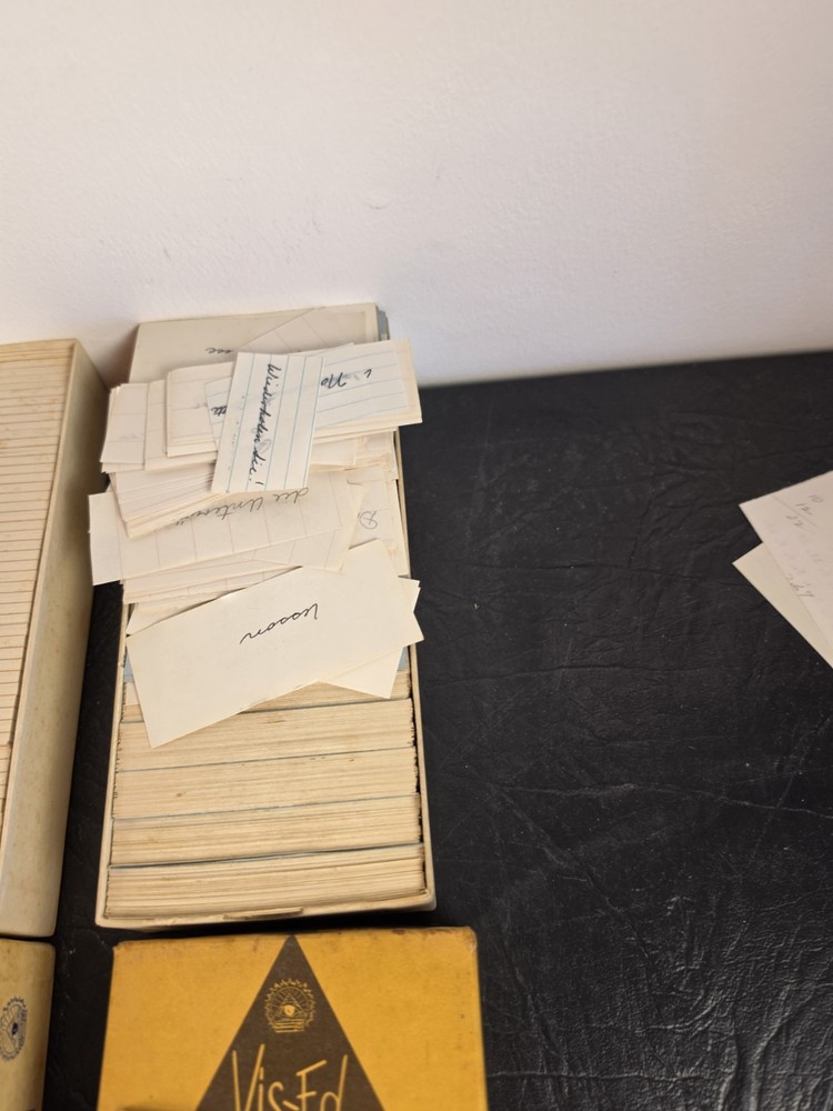 Vintage Vis-Ed Summary Cards FLASH CARDS
