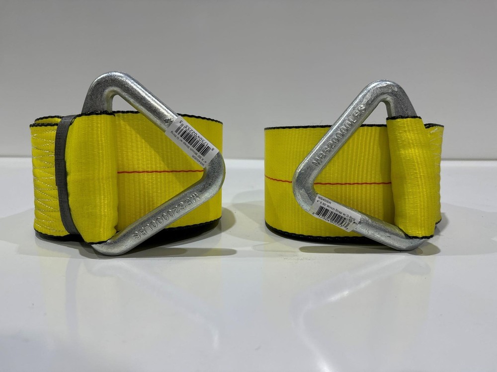 4"X50' Winch Strap with D Ring 4 Pack