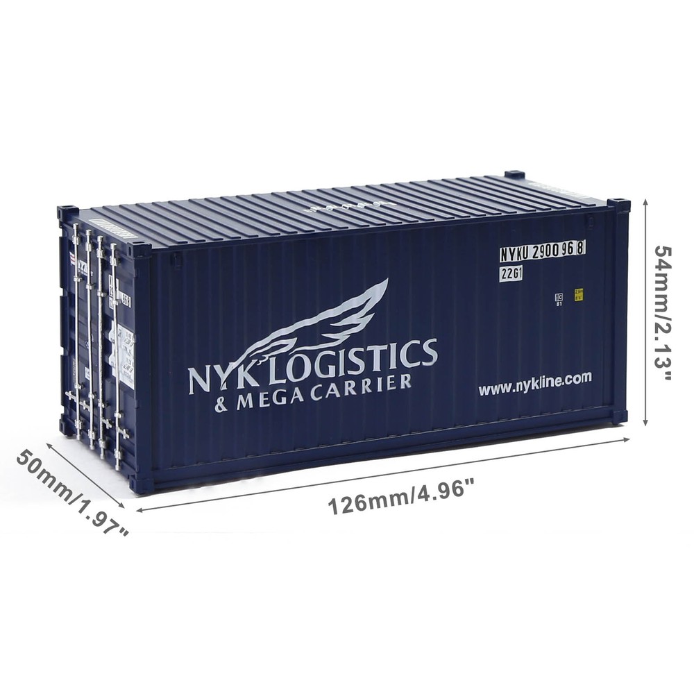 Evemodel O Scale 20ft Shipping Container 20' Cargo Box for Model Railway C4320