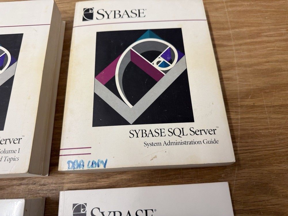 SYBASE SQL Server Refrence Manuals Admin Guide Books Open Client Books Lot