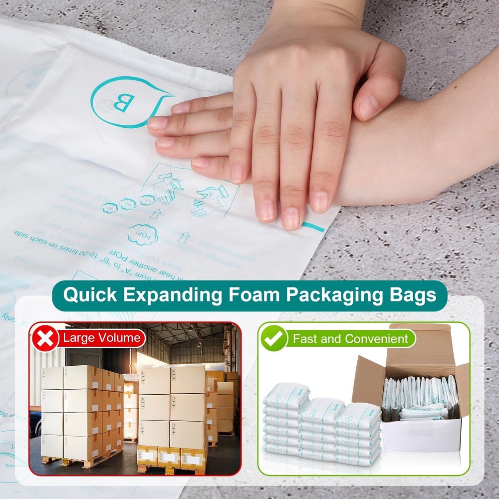 Innconee 8 Pack 16x14 Expanding Packing Foam for PC Electronics Fragile Irregula