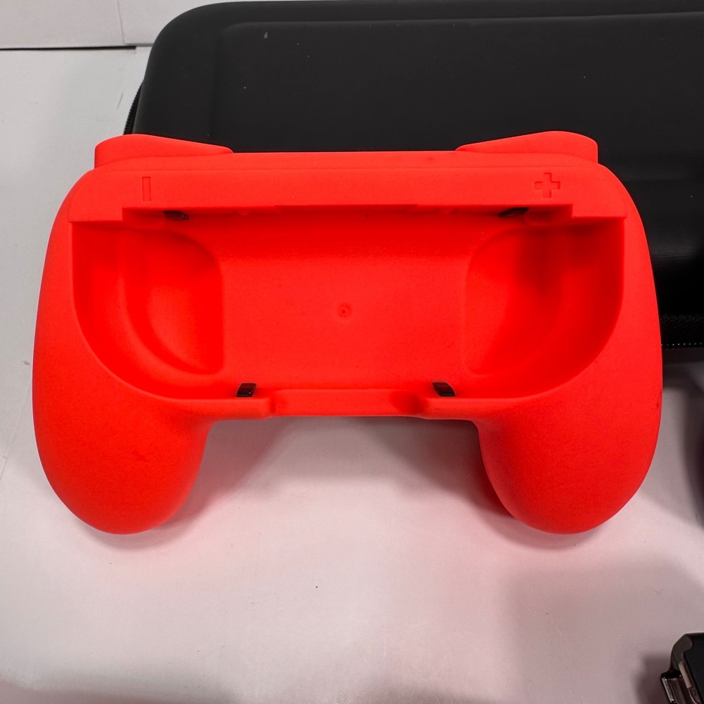 Nintendo Switch Accessory Bundle Grip Case Straps Dock Adapter Joy-Con Kit Lot