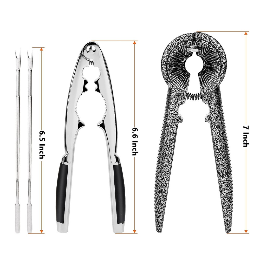 Nut Crackers Tools Pecan Cracker, Walnut Clip medium, nutcracker with picks